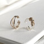 14kgf×silver925 Random & diagonal　イヤーカフ　2点セットの画像