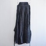 馬乗り袴 藍染 麻素材 大正〜昭和初期 古布 ジャパンヴィンテージ リメイクにもお勧めの画像