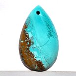 チベット産ターコイズ[292] 34x21mm 27Cts　ルース／天然石／カボションの画像