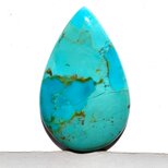 アリゾナ産モハベターコイズ[299] 31x20mm 19Cts　ルース／天然石／カボションの画像