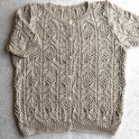 半袖カーディガン　シルクリネンの画像