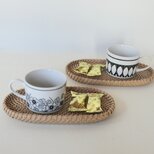 オーバルのカフェトレイ / ソーサーの画像