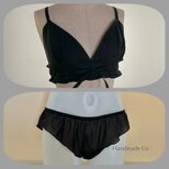 Choose！シンプルな、、ストレスフリー ブラ＆ショーツ : : blackの画像