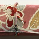 ８３１４　花柄の着物で作った和風財布・ポーチの画像