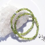 ペリドットの一連ブレスレット　～翠色（すいしょく）の画像