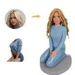 オーダーメイド 似顔絵 フィギュア 女性|写真 から フィギュア|自分の人形を作る|名入れギフト 友達 誕生日 昇進のコピーの画像
