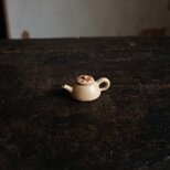 小ぶりで可愛い◆中国産　小ぶり陶器製ミニチュア急須　インテリアオブジェ　古民家　古道具　可愛いの画像