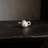 小ぶりで可愛い◆中国産　小ぶり陶器製ミニチュア急須　インテリアオブジェ　古民家　古道具　可愛いの画像