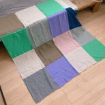 リネンパッチワークマルチカバー