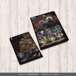 手帳型 iPadケース 両面印刷（カメラ穴あり/はめ込みタイプ）【花火Ⅱ（HANABIⅡ）】の画像