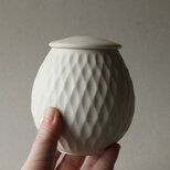 ウロコしのぎ　蓋モノ　クリームホワイト　M 1の画像