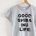 柴犬がいっぱい　レディースタイプ（gray）の画像