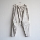 きるもの｜もんぺパンツ｜コットンツイル ライトグレー［unisex freesize］の画像