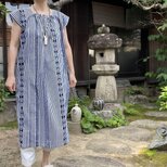 【着物リメイク】浴衣地のワンピース/綿の画像