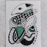 実り／2Lサイズ ペン画 原画の画像