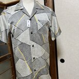 着物素材リメイクアロハシャツ、L寸！の画像