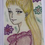 そっと後ろを向きつつあなたを見て