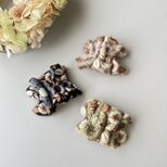 エレガント刺繍リボンの大人ポニーフック