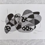 無題／A4サイズ ペン画 原画 幾何学
