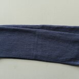 リネンニットのメッシュタオル｜ネイビー