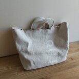 帯芯リメイク　トートバッグ　ステンシル