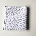 刺し子のふきん/カバー  シンプルな単色カラー『 山形つづき』紺