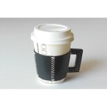 五角のレザーカップスリーブ Navy