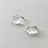 「clear form 」　ガラスの箸置き　透明　2個セット