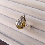 SV　Black tourmaline Limonite in quartz Ring