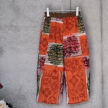 夜具地のぷっくらパンツ  　フリーサイズ 　　着物リメイク