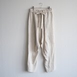きるもの｜もんぺパンツ｜リネン ベージュ［unisex freesize］
