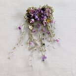 布花 マーガレットと小花（紫）/ 00123