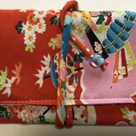 ８３３８　女の子の着物で作った和風財布・ポーチ