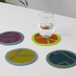 OTO い草 コースター（同色２枚セット）：リバーシブル 畳 キッチンツール 日本製 テーブルマット 天然素材 ギフト
