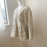 リネンカシュクールブラウス
