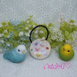 くるみボタン ヘアゴム かわいい 折り紙を切り抜いて作った 蝶々 01
