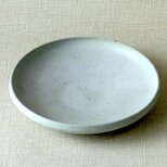 丸皿 (白釉)