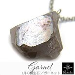 レインボーガーネット 原石ネックレス gn250