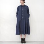 ピンタックが可愛いワンピース長袖 ❤︎ デニム   No.367