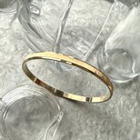 B172-ヴィンテージブレスレット U.S.A. 1970〜80s Finely Textured Gold Tone