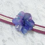 本物　紫陽花　 帯留め ブローチ　Happyグラデーション 立体　華やか