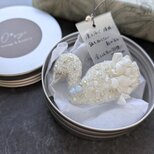 乙女の祈り ‐cygne blanc 白鳥‐ 刺繍ブローチ