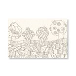 ペン画（ 原画 ）。「 いつか 咲く日の ために 」
