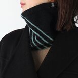 ネックウォーマー % PERCENT（ブラック・ミントグリーン）男女兼用 ギフト箱付き 冬ギフト マフラー クリスマス 冬コーデ