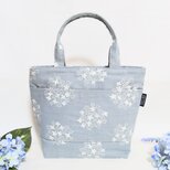 紫陽花グレーのお出掛けバック