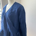 リネンカシュクールブラウス