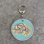 刺繍キーホルダー■ボールパイソン■蛇