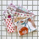 インド ブロックプリント生地 ミニカットクロス10枚セットvol.020 暖色系 ファブリック はぎれ IF0355