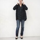 暖かネル素材・ブラックウォッチロングシャツ　No.369