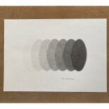 楕円のグラデーション・鉛筆画・額なし